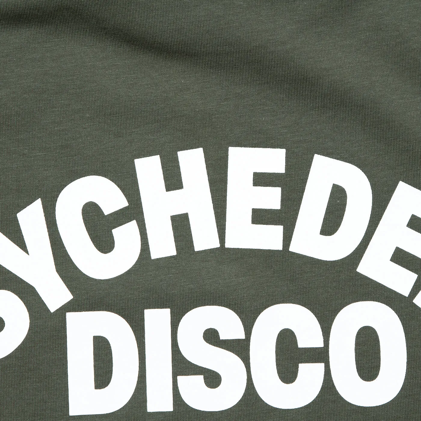 1972 Psychedelic Disco Back Print - Tshirt - Khaki