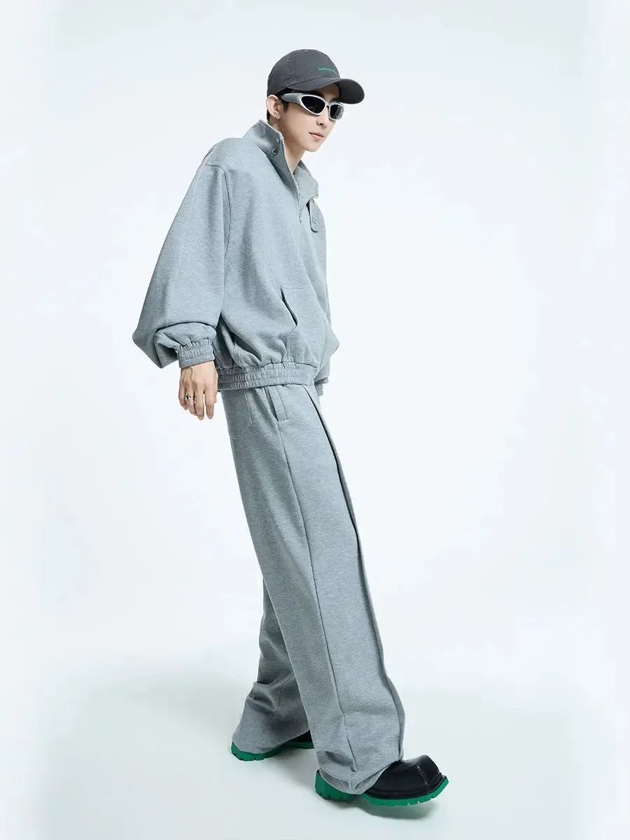 【23s September.】Simple Casual Trousers Top Sports Suit