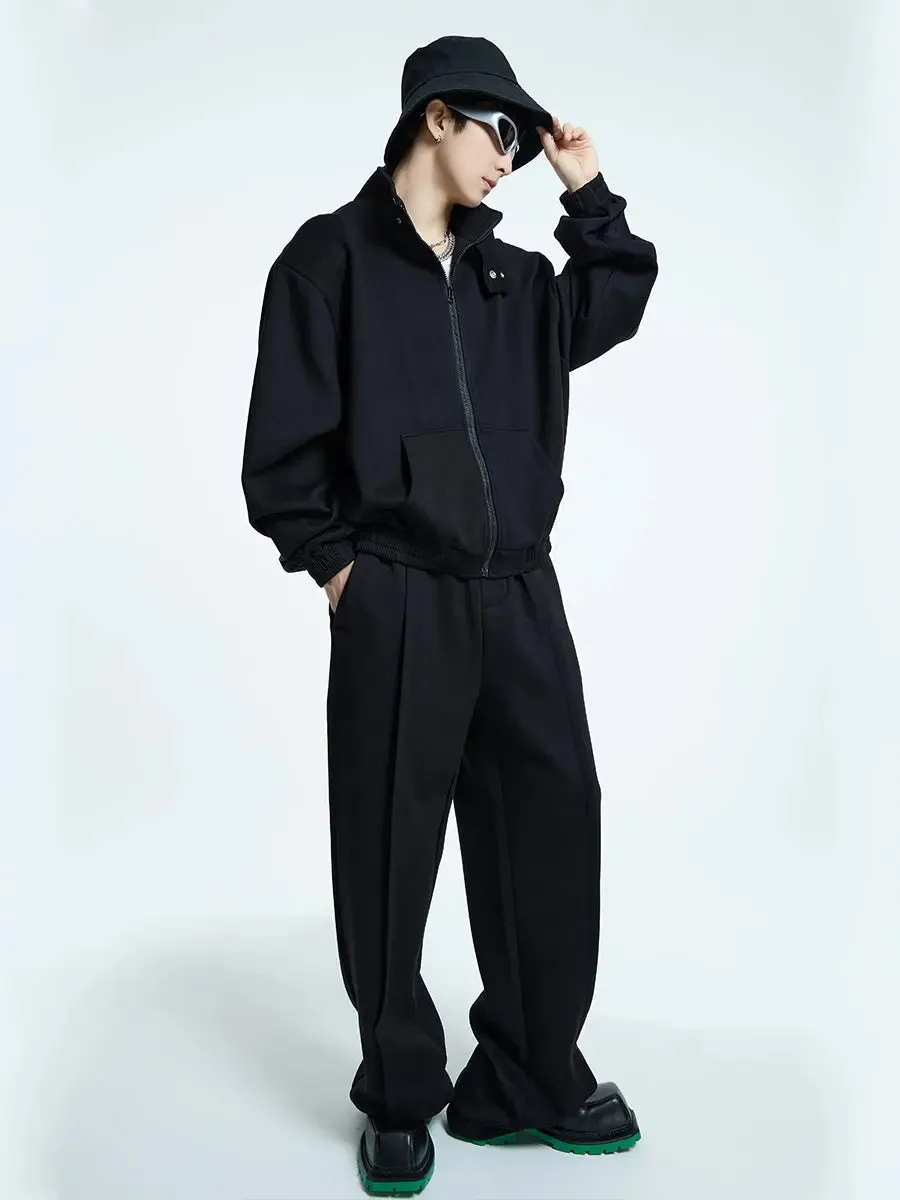 【23s September.】Simple Casual Trousers Top Sports Suit