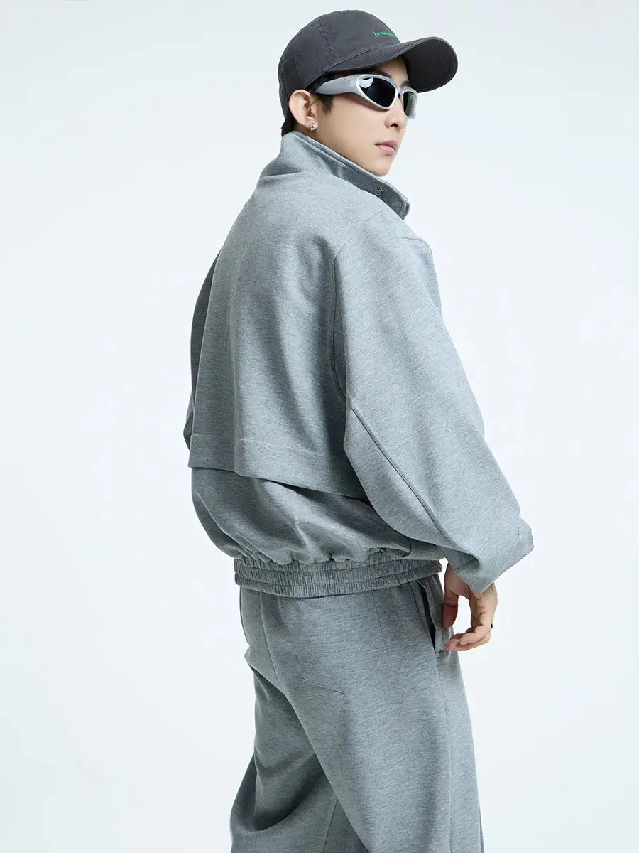 【23s September.】Simple Casual Trousers Top Sports Suit