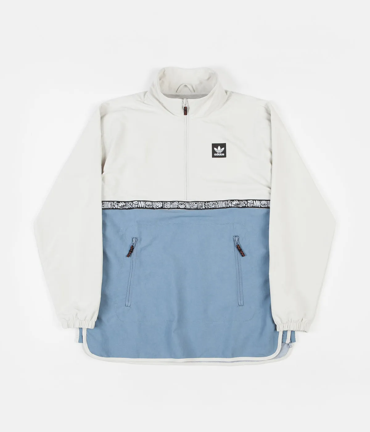 Adidas Dakari Windbreaker Jacket - Raw White / Raw Grey