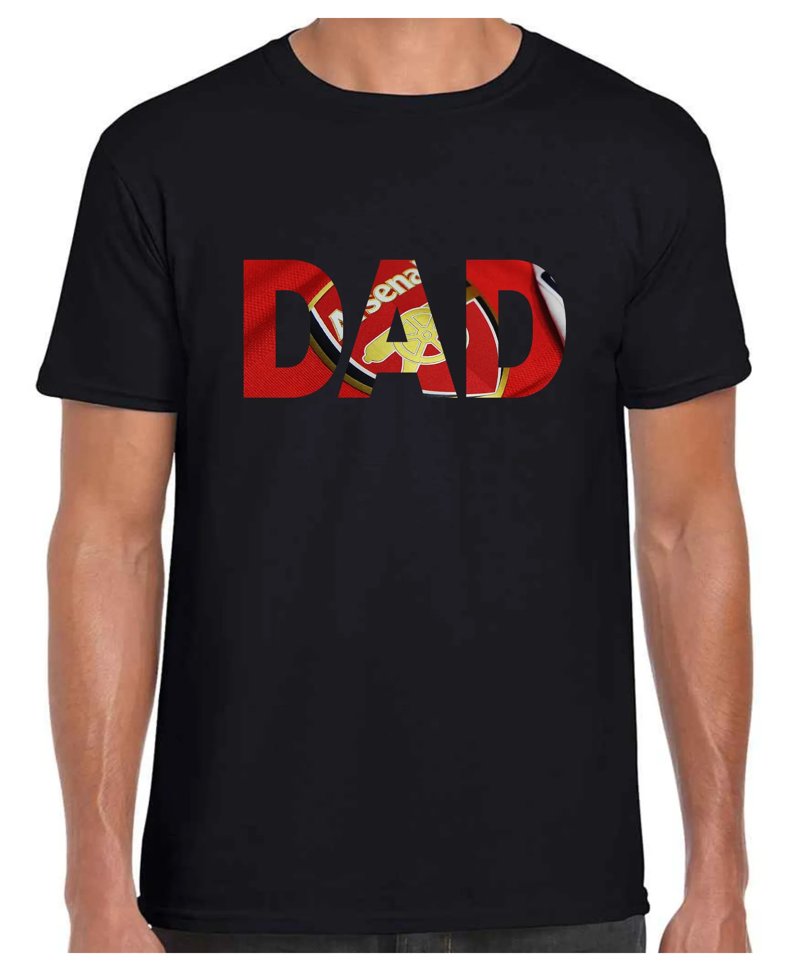 Arsenal - Dad T Shirt (White/Black/Grey)