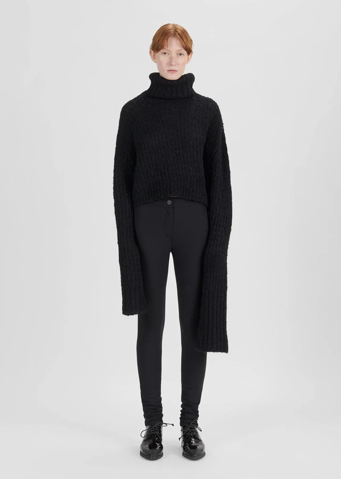 Asymmetrical Oversized Turtleneck