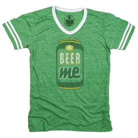 Beer Me Ringer V-Neck Tee