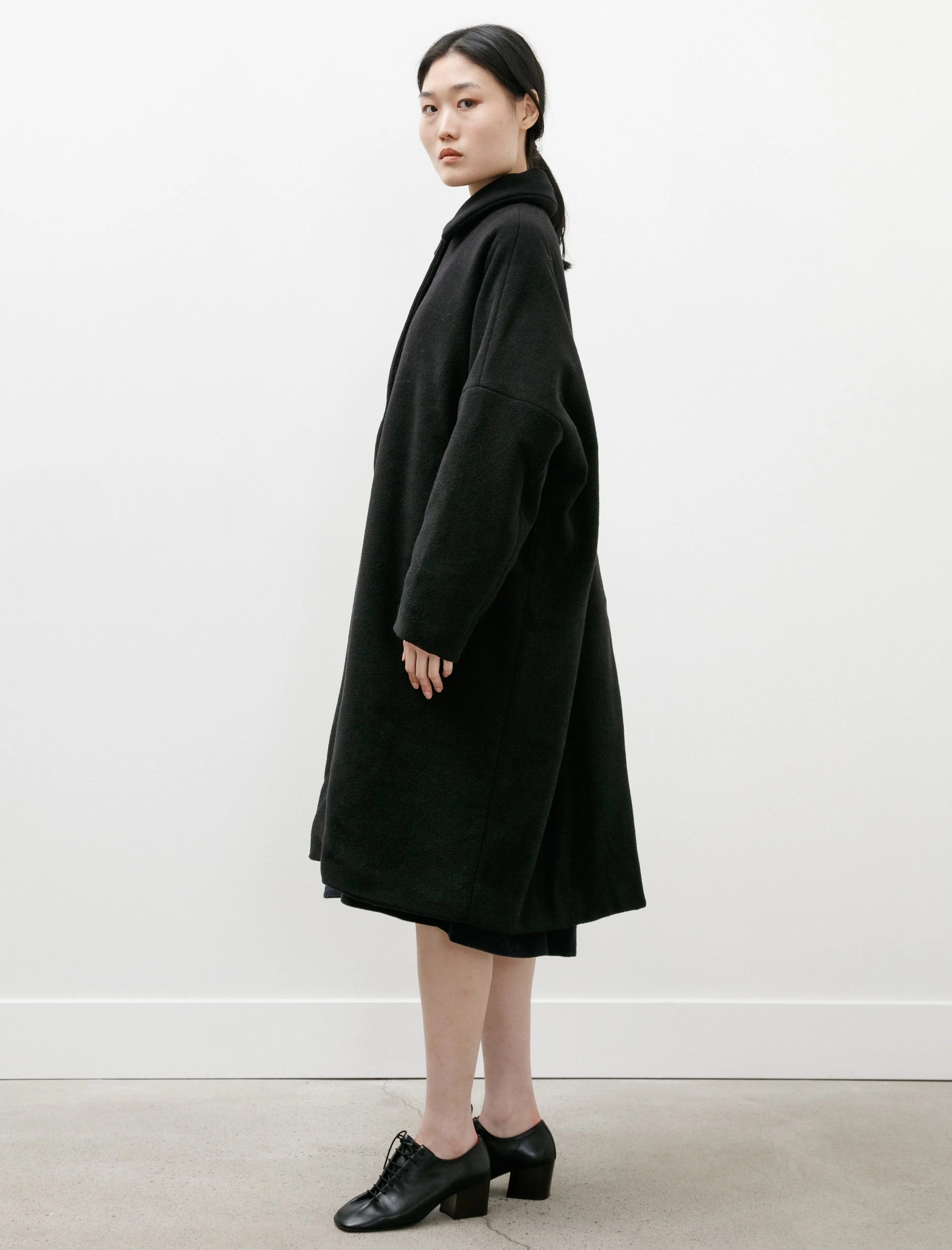 Big Blobby Coat Kasper Cashmere Black