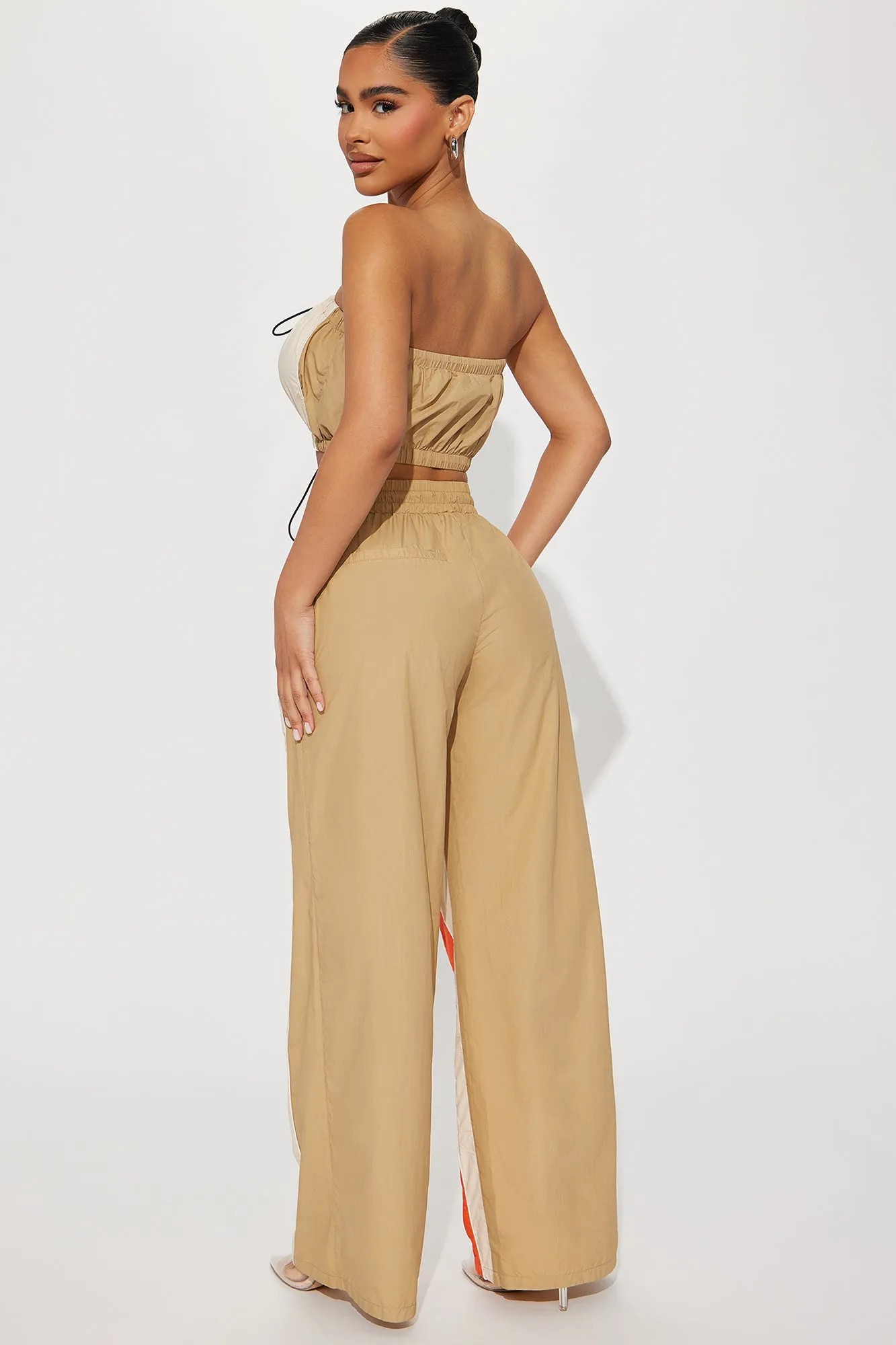 Blocking You Out Pant Set - Taupe/combo