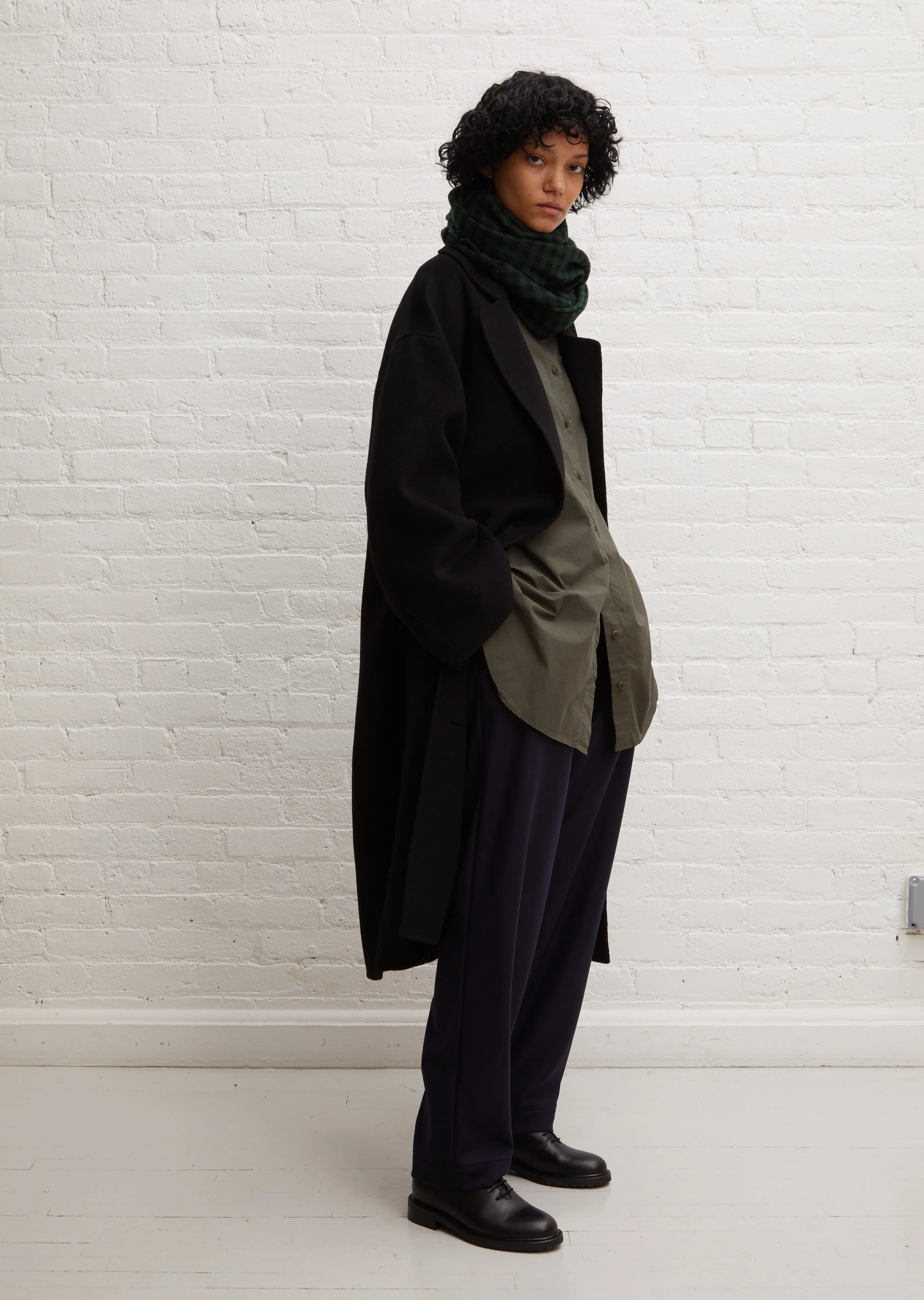 Borneo Wool & Cashmere Coat — Black