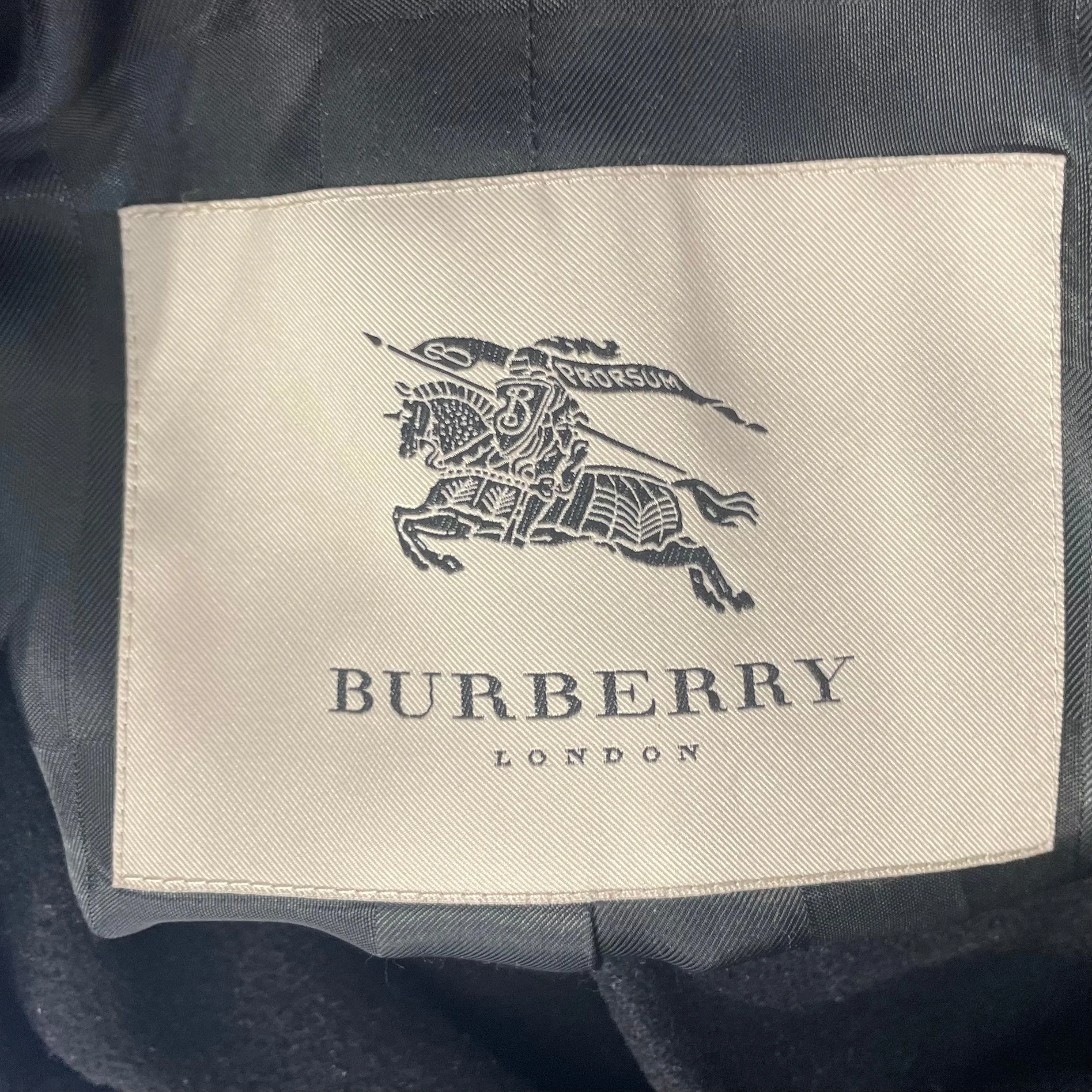 BURBERRY LONDON/Trench Coat/10/Polyester/BLK/BURBERRY PLAID TRENCH