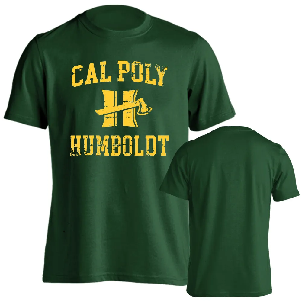 Cal Poly Humboldt Lumberjacks Distressed Retro Short Sleeve T-Shirt