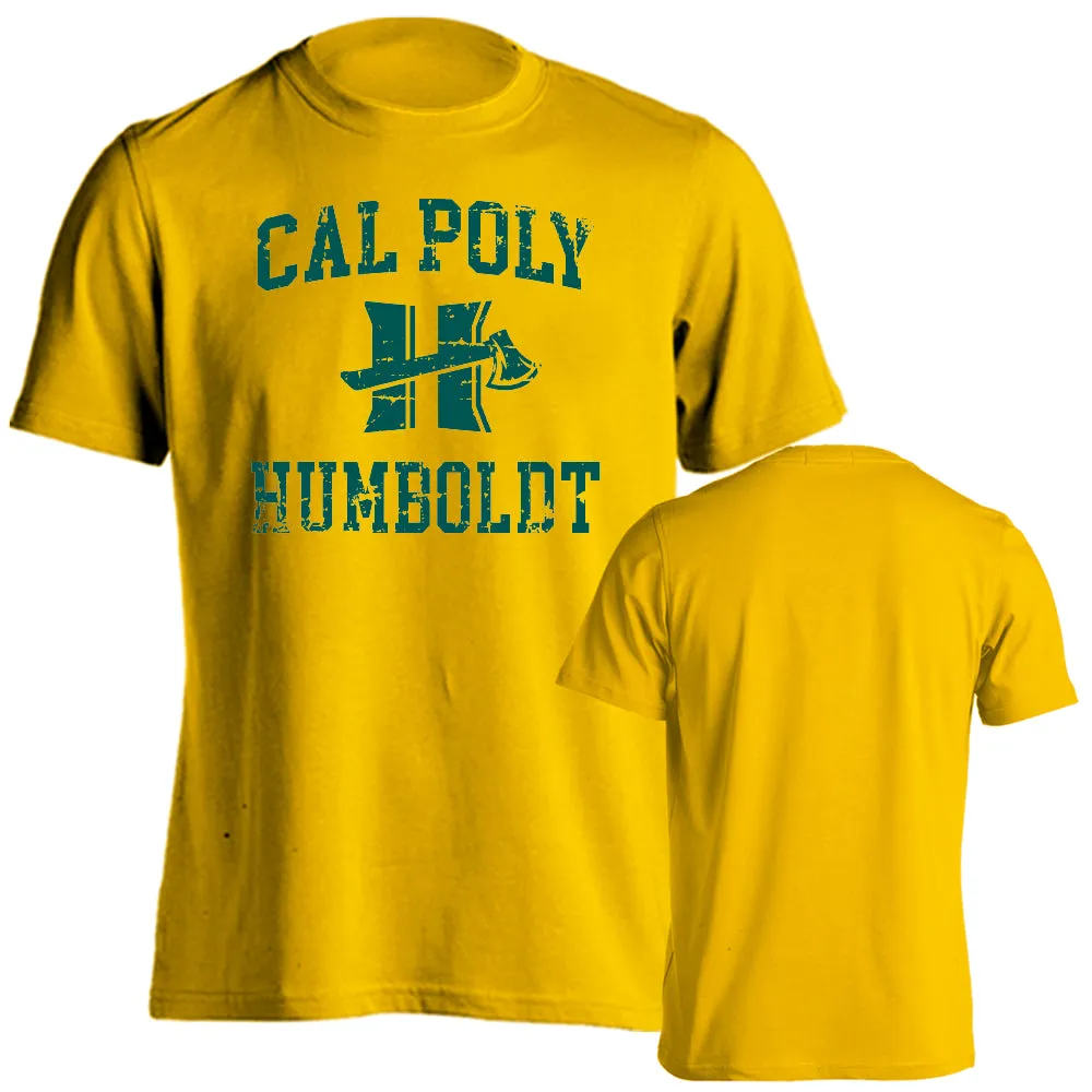 Cal Poly Humboldt Lumberjacks Distressed Retro Short Sleeve T-Shirt