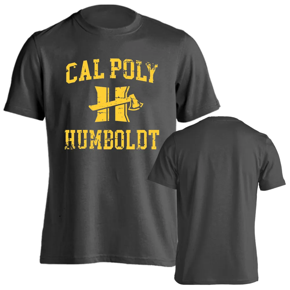 Cal Poly Humboldt Lumberjacks Distressed Retro Short Sleeve T-Shirt