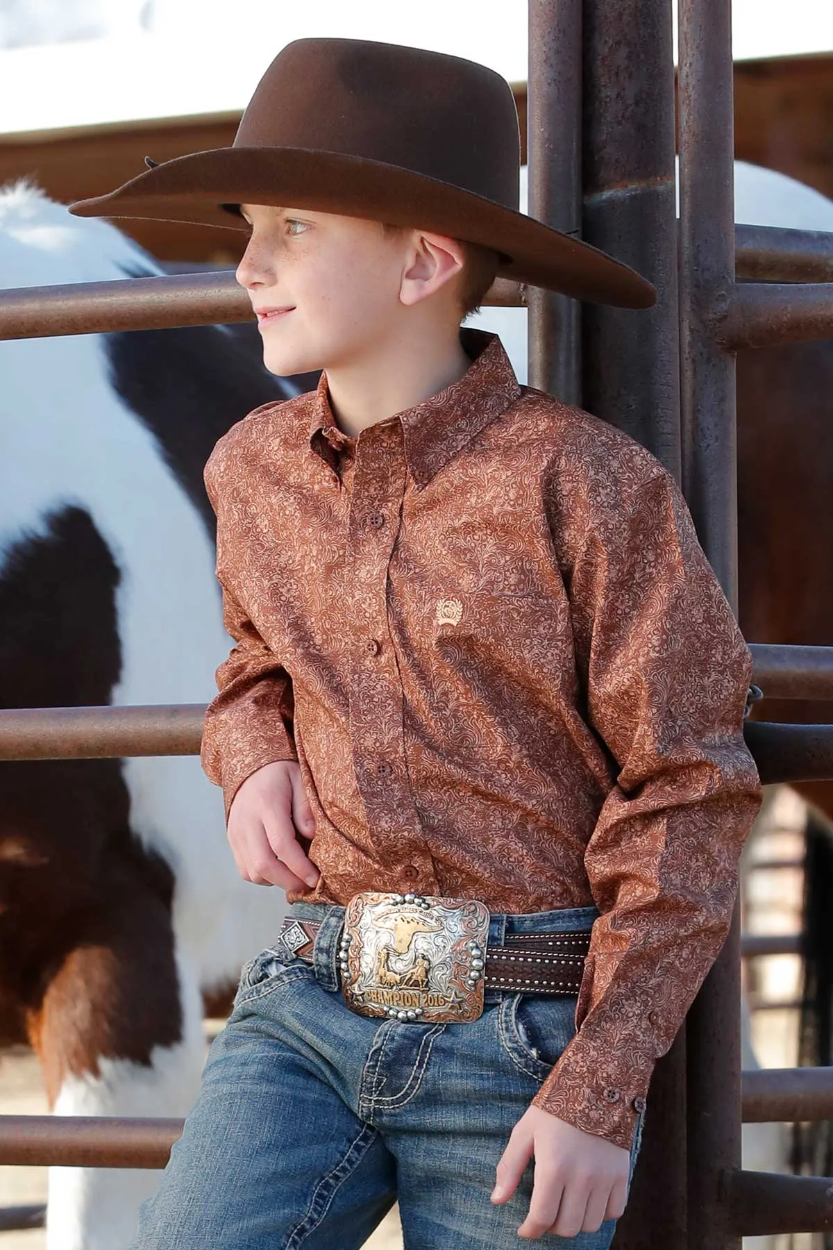 Cinch Boys Button Down