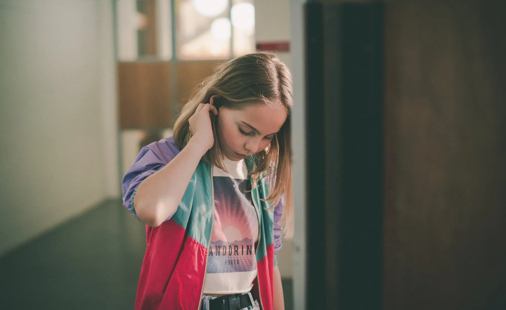 COLOR BLOCK BOMBER JACKET