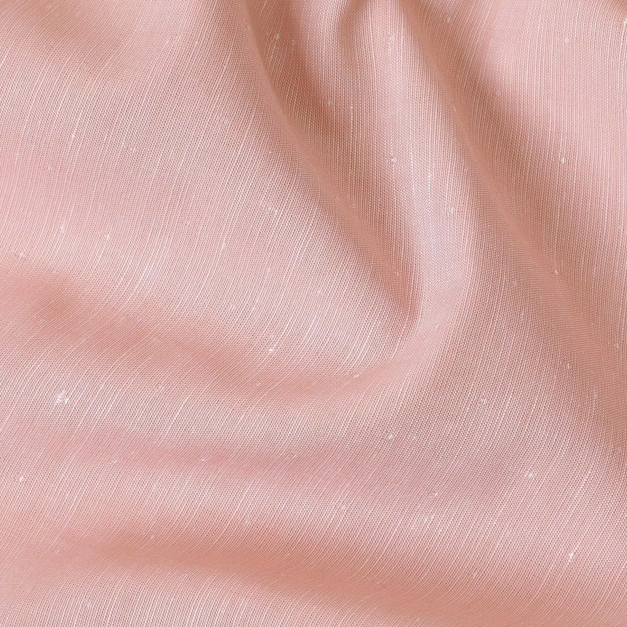 Coral peach plain premium 100% pure linen fabric 60 Lea-D11106