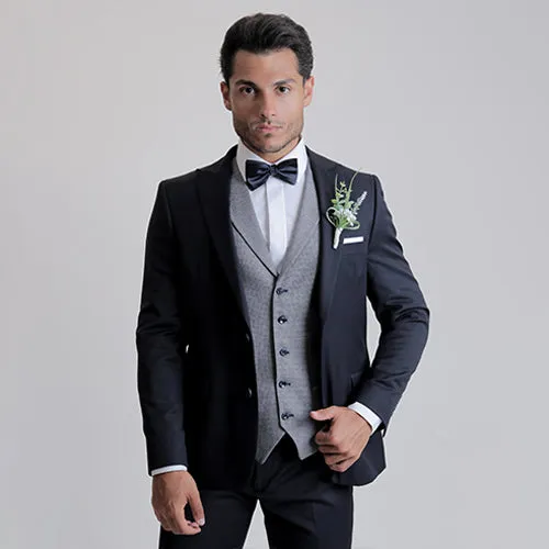 Dark blue suit