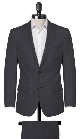 Dark Grey Herringbone Suit