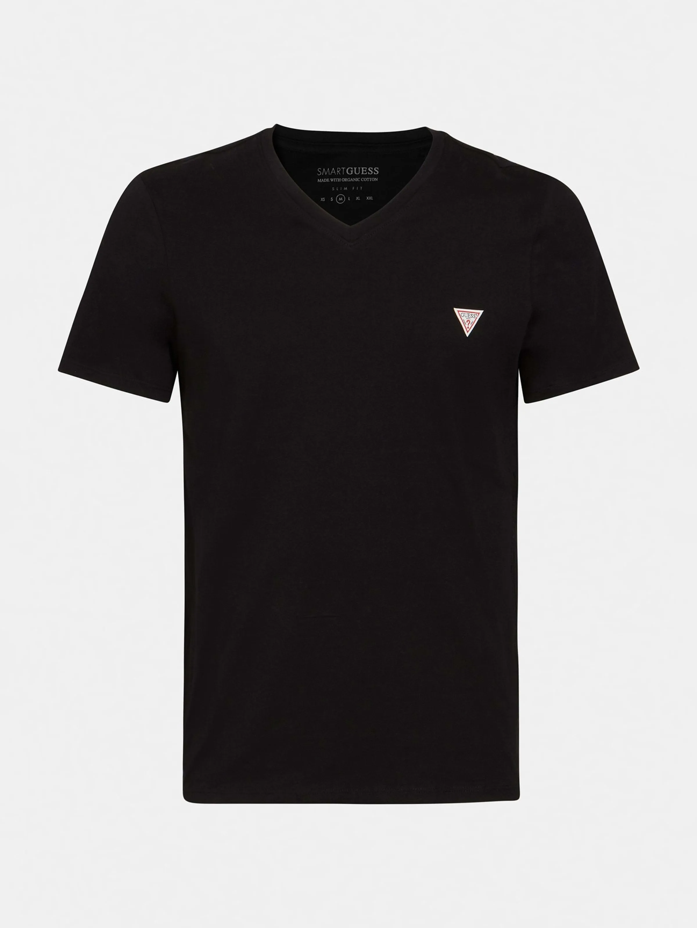 Eco Black V-Neck Basic T-Shirt