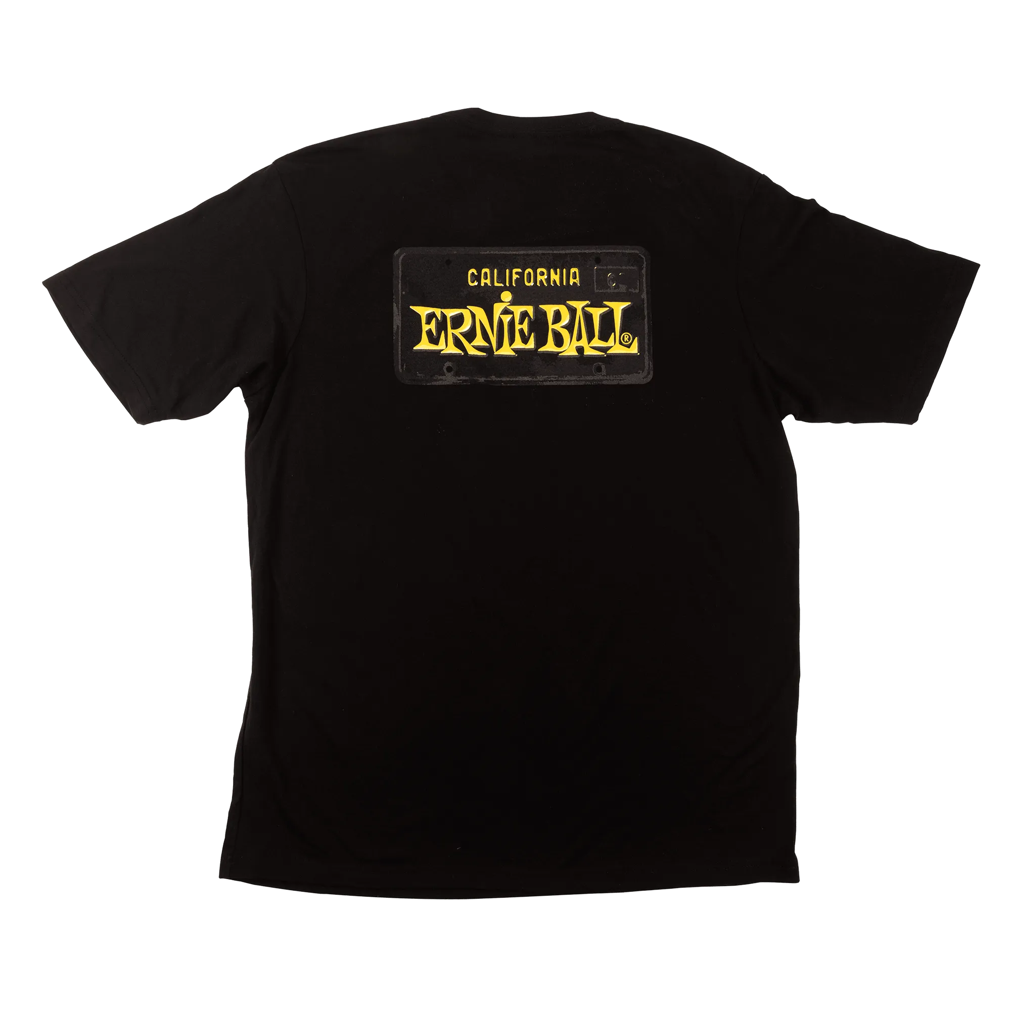 Ernie Ball Ca License Plate T-Shirt Md