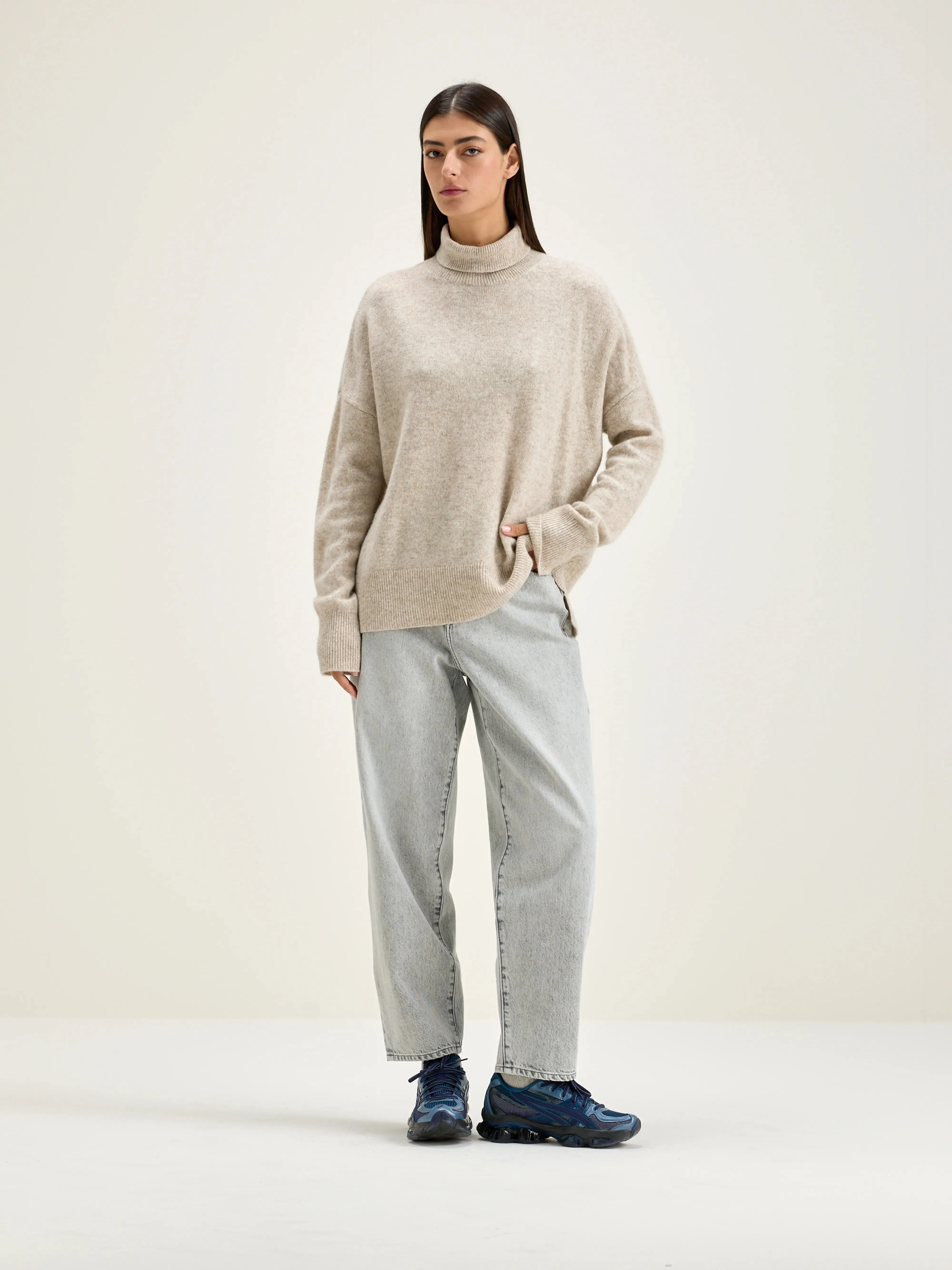 Ganzi turtleneck sweater (242 / W / OYSTER)