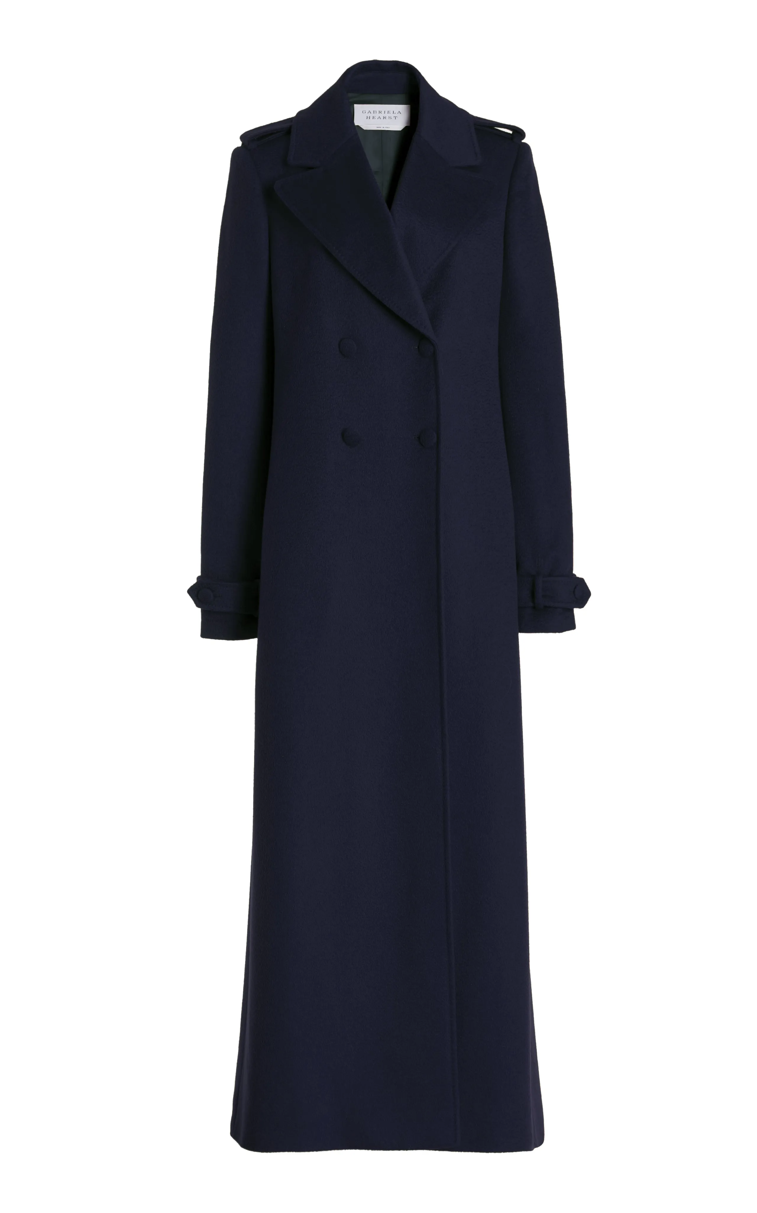 Houstt Trench Coat in Dark Navy Cashmere