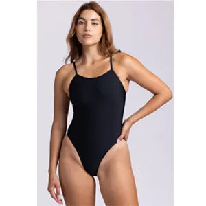 JOLYN Drew Swim Onesie One Piece - Black