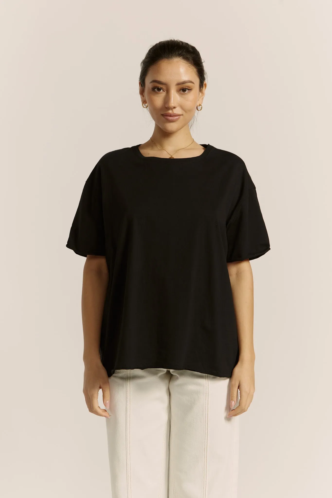 Jordyn Black Oversized T-Shirt