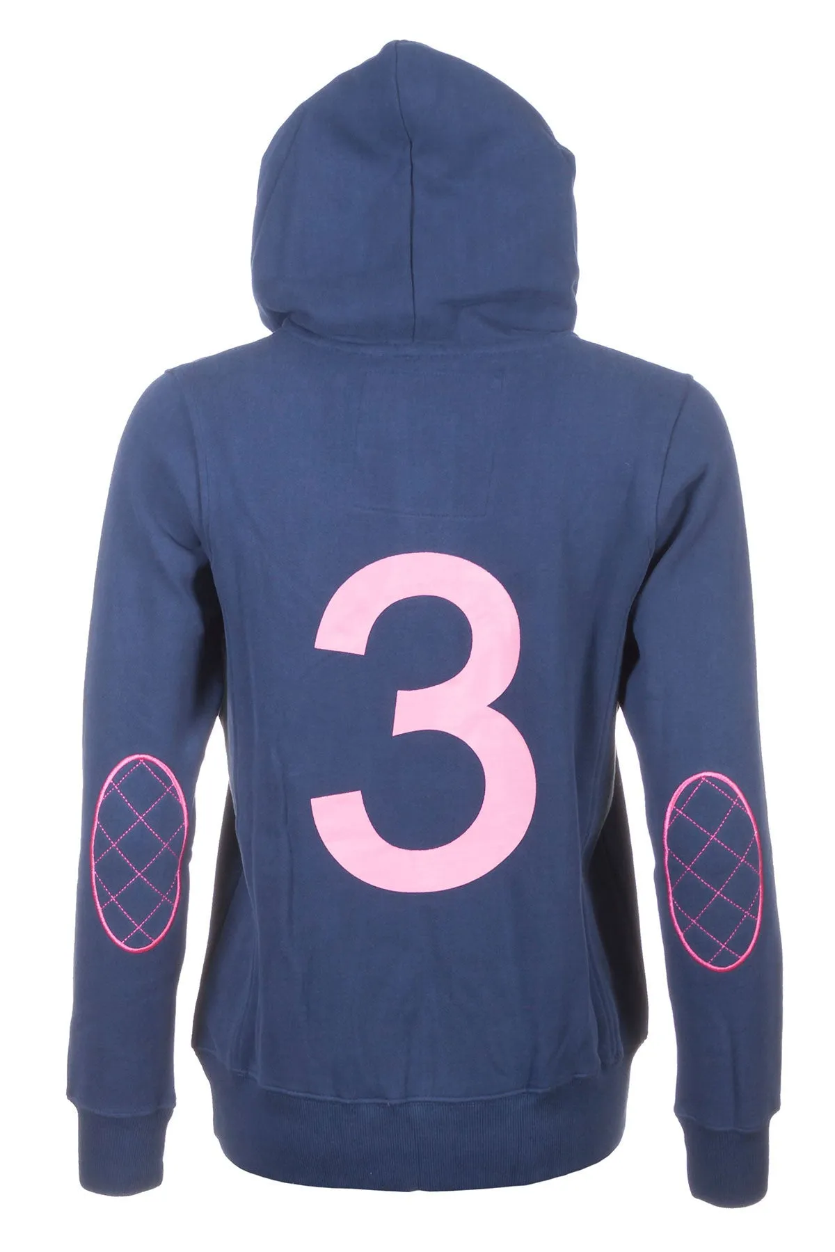 Ladies Button Neck Hoody