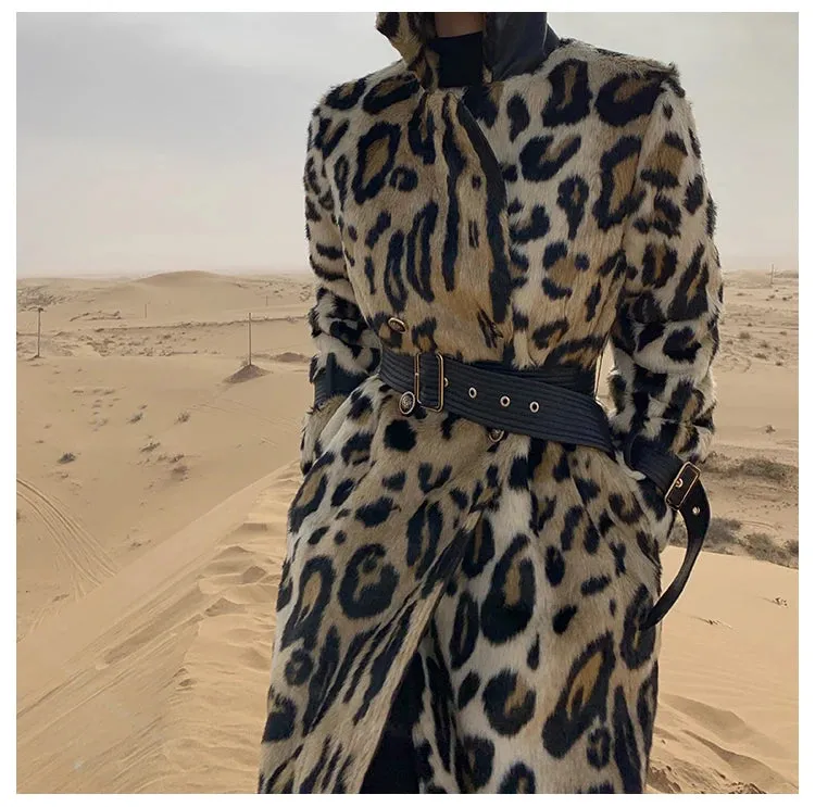 Leopard Trench Coat