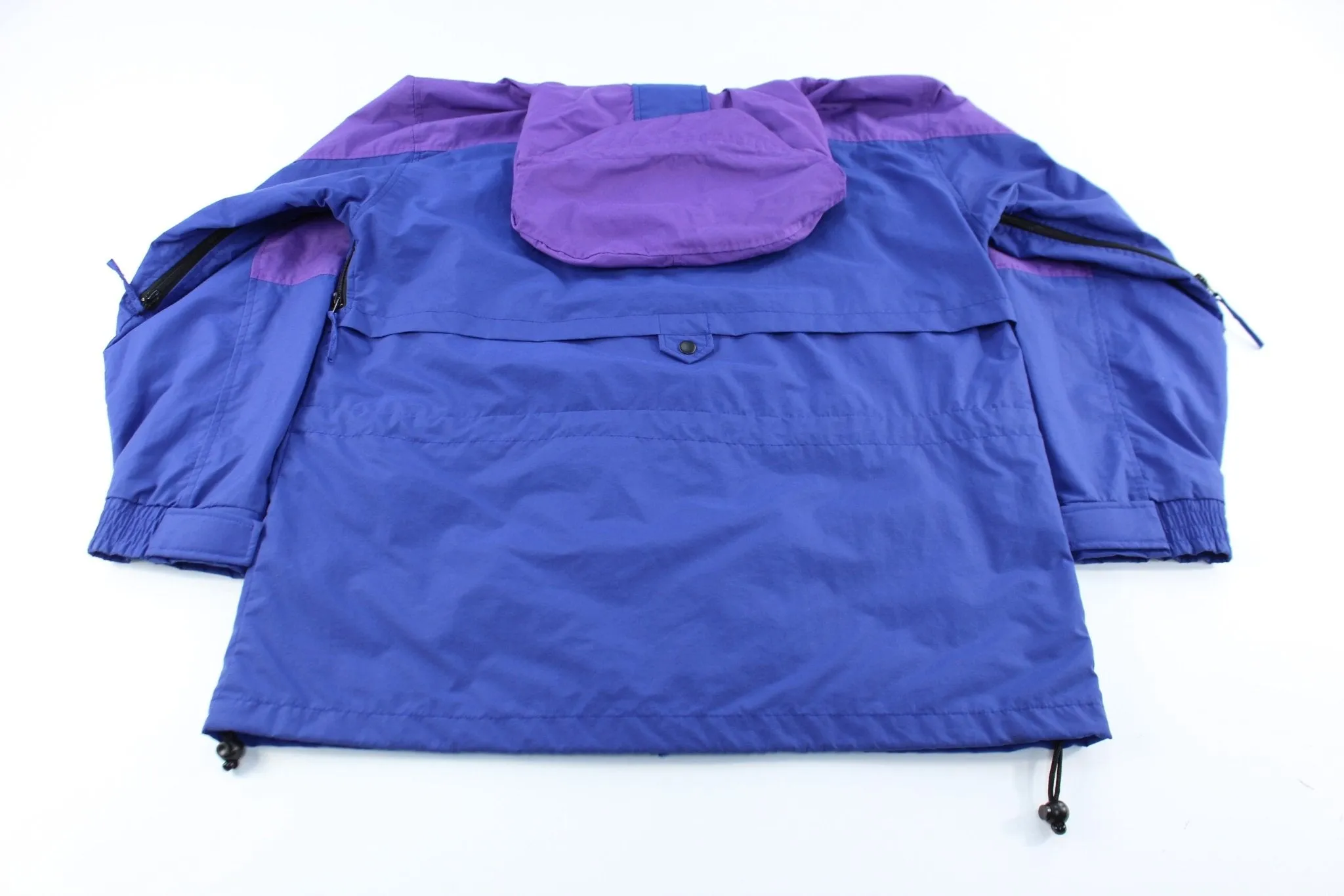 L.L. Bean Sunbuster Black, Blue, & Purple Zip Up Jacket