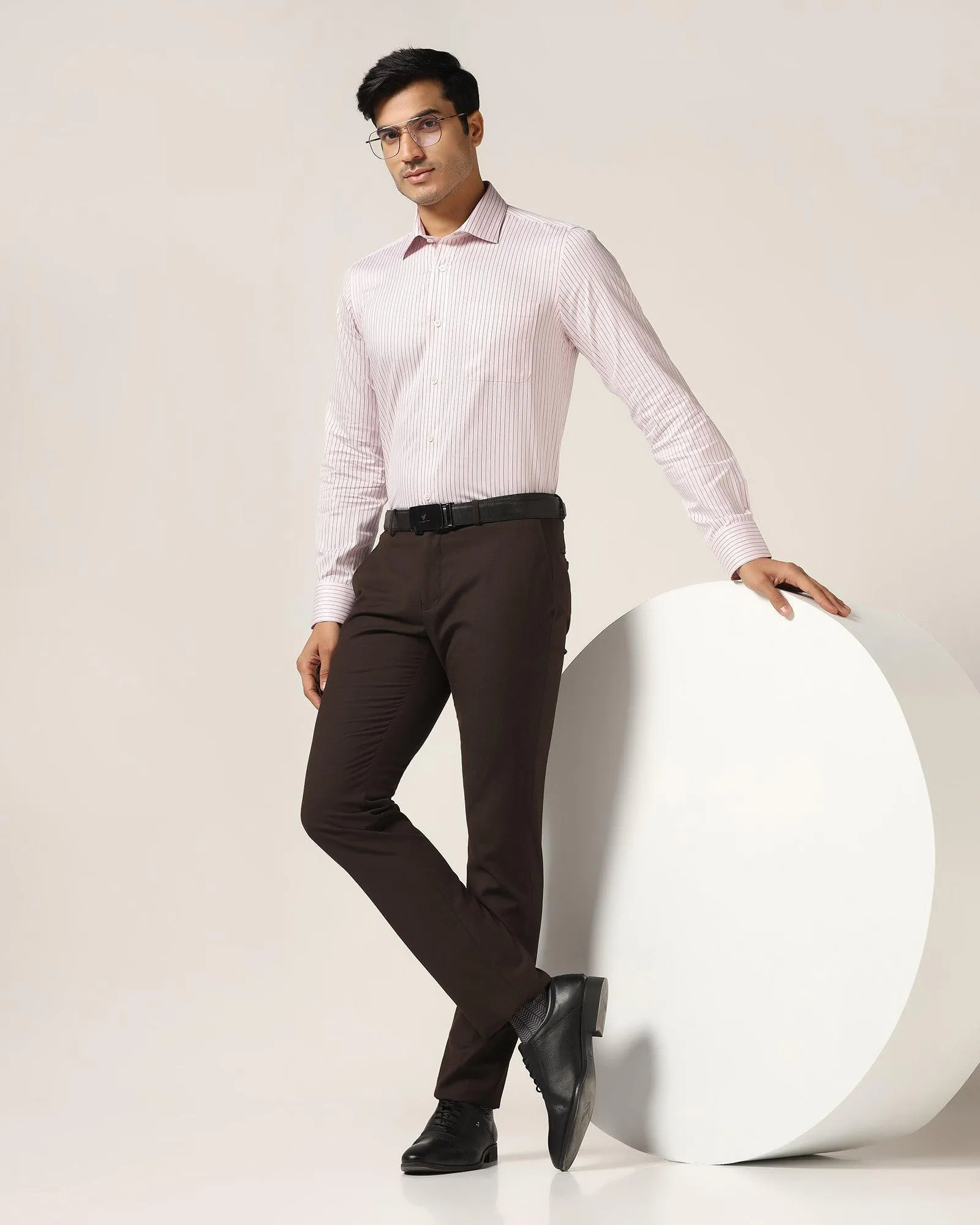 Luxe Formal Pink Stripe Shirt - Avian