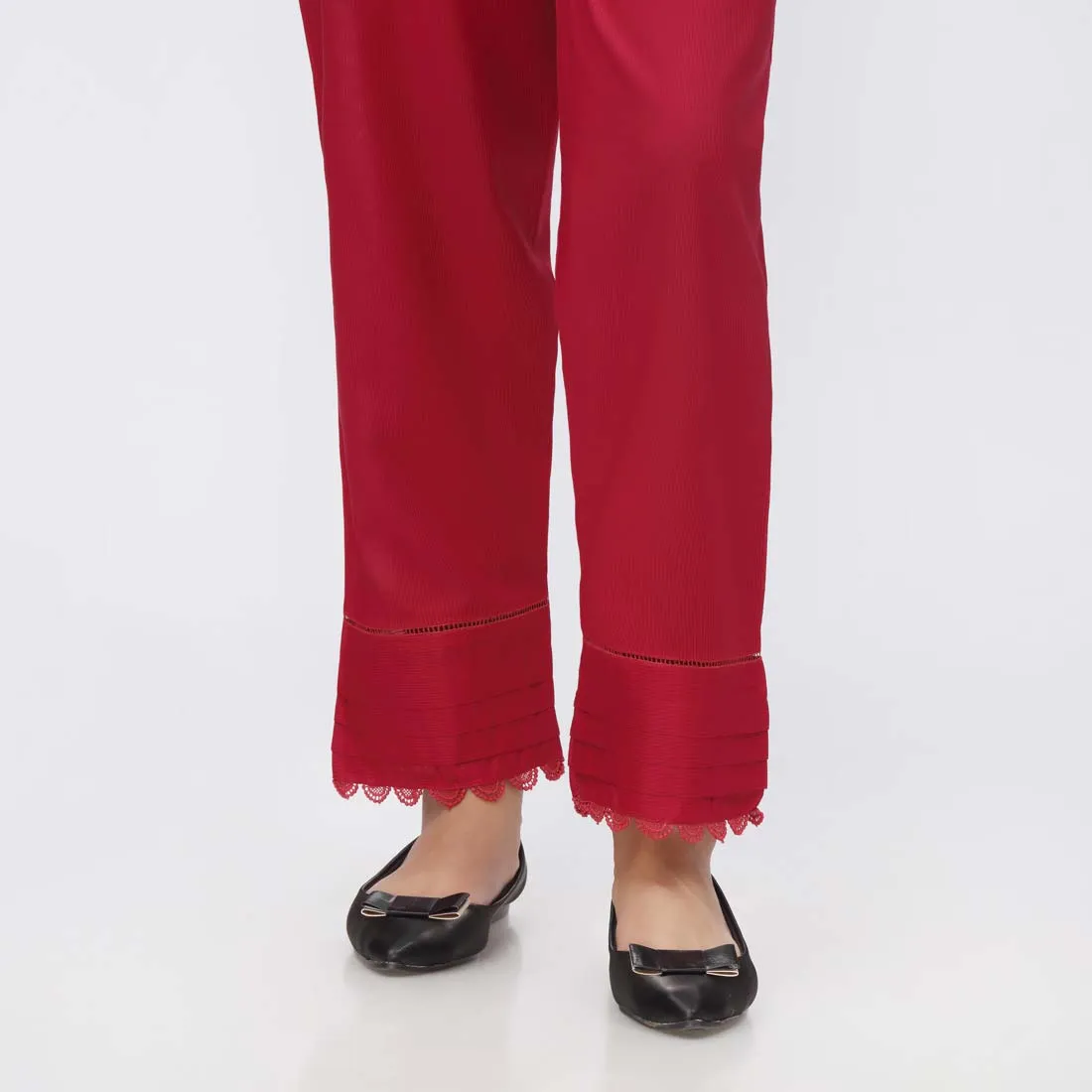 Maroon Stripe Broshia Straight Fit Trouser PW3623