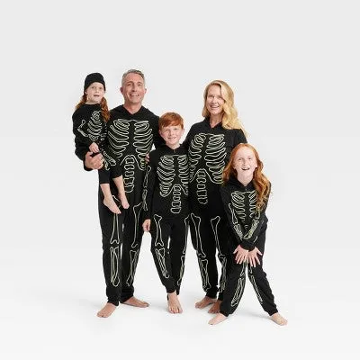 Men's Glow-In-The-Dark Skeleton Halloween Matching Family Union Suit - Hyde & EEK! Boutique