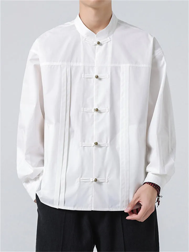 Men's Simple Spring Autumn Long Sleeve Shirt