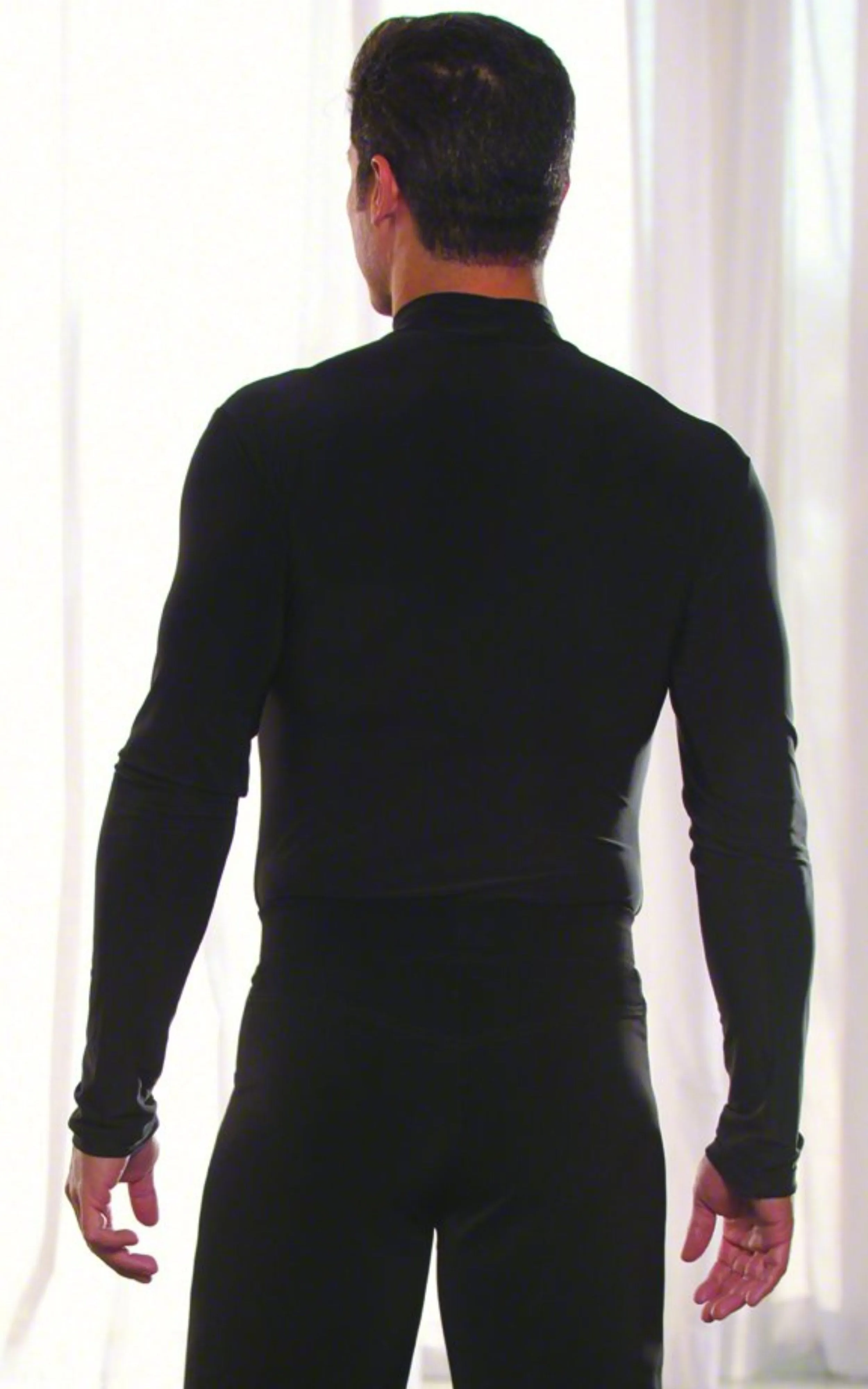 Men's Simple Turtleneck with Trunks Shirt MS6