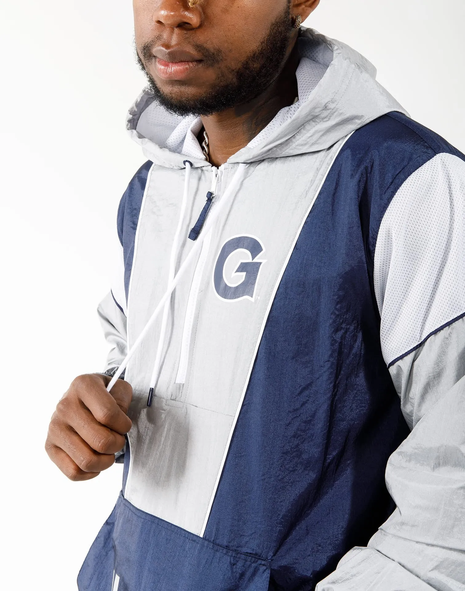 Mitchell & Ness GEORGETOWN UNIVERSITY HOYAS HIGHLIGHT WINDBREAKER