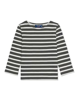 Méridien striped sailor shirt - in thick cotton (VEGETAL/ECUME)