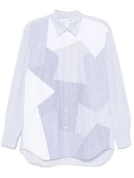 Multi-Striped Patch Long Sleeve Shirt