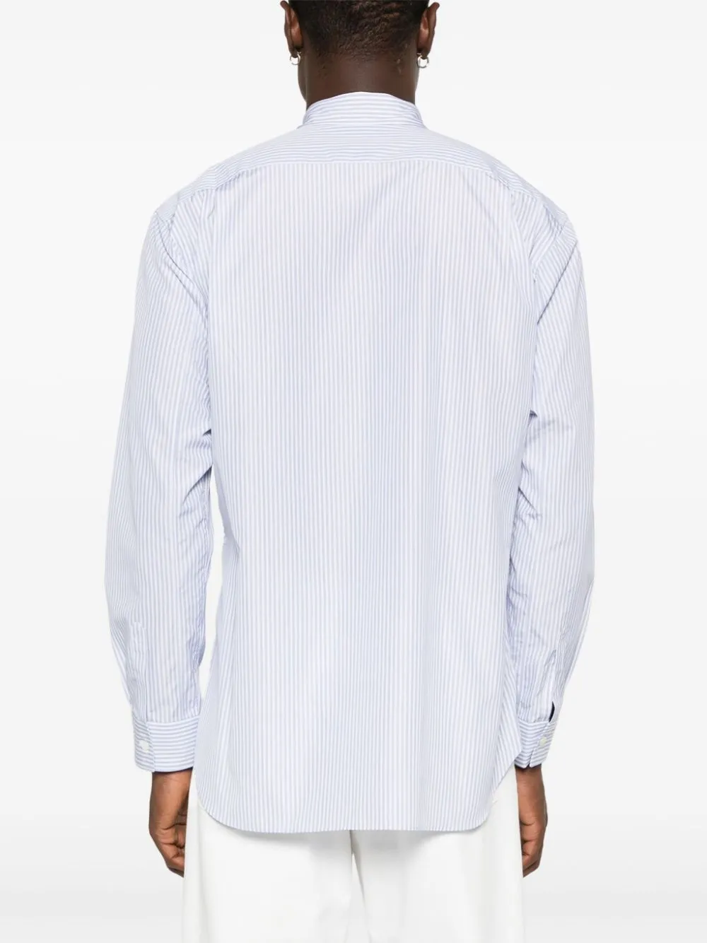 Multi-Striped Patch Long Sleeve Shirt