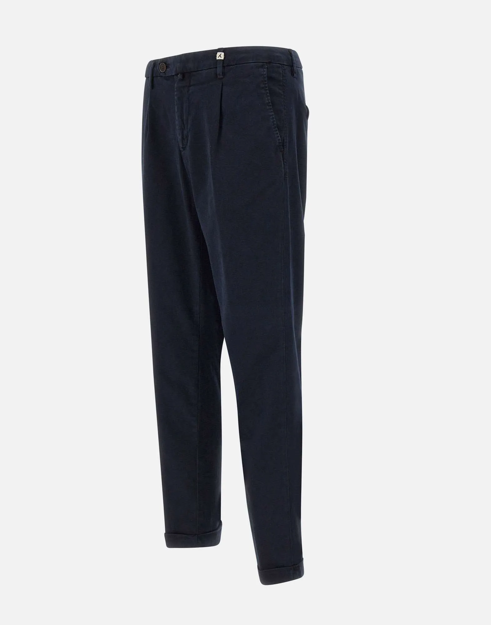 Navy Blue Slim Fit Trousers