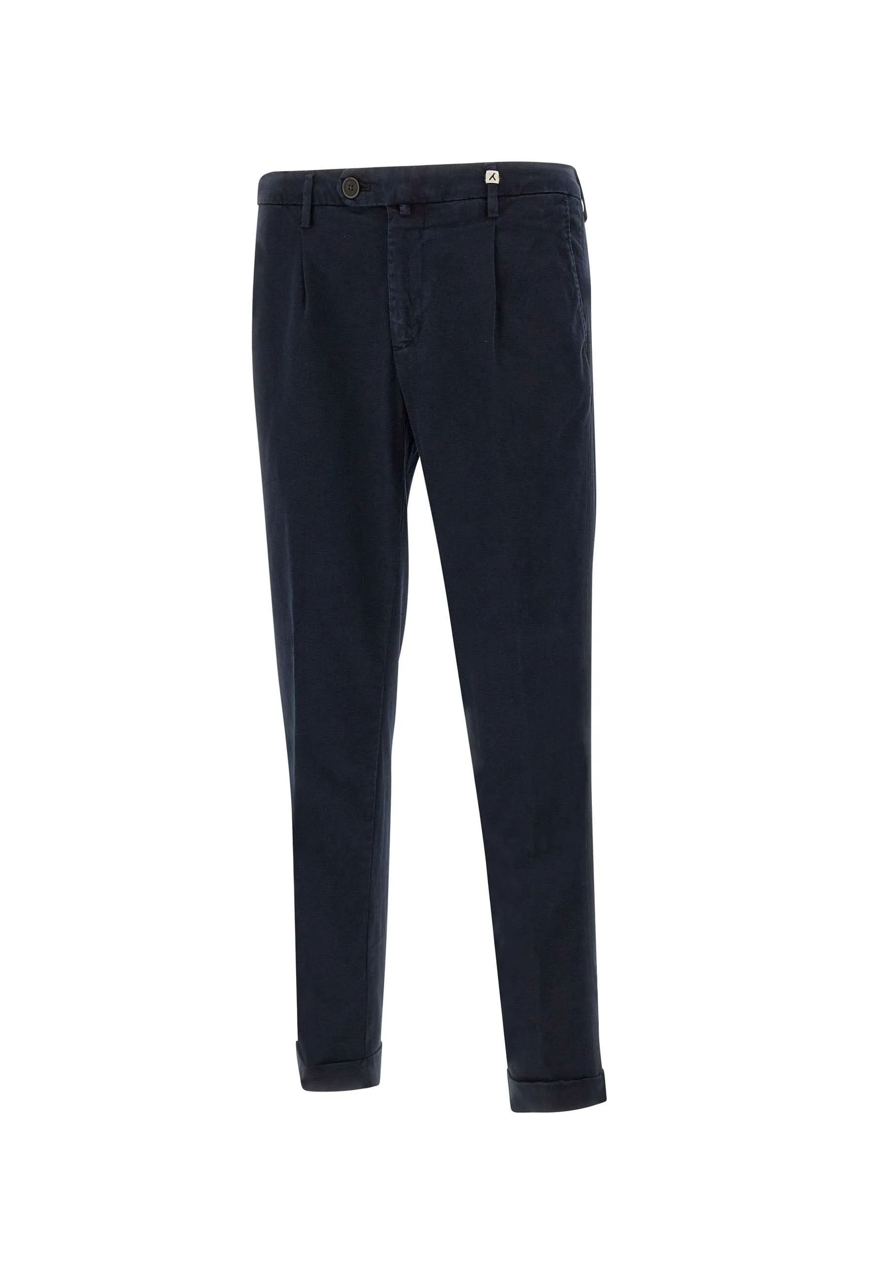 Navy Blue Slim Fit Trousers