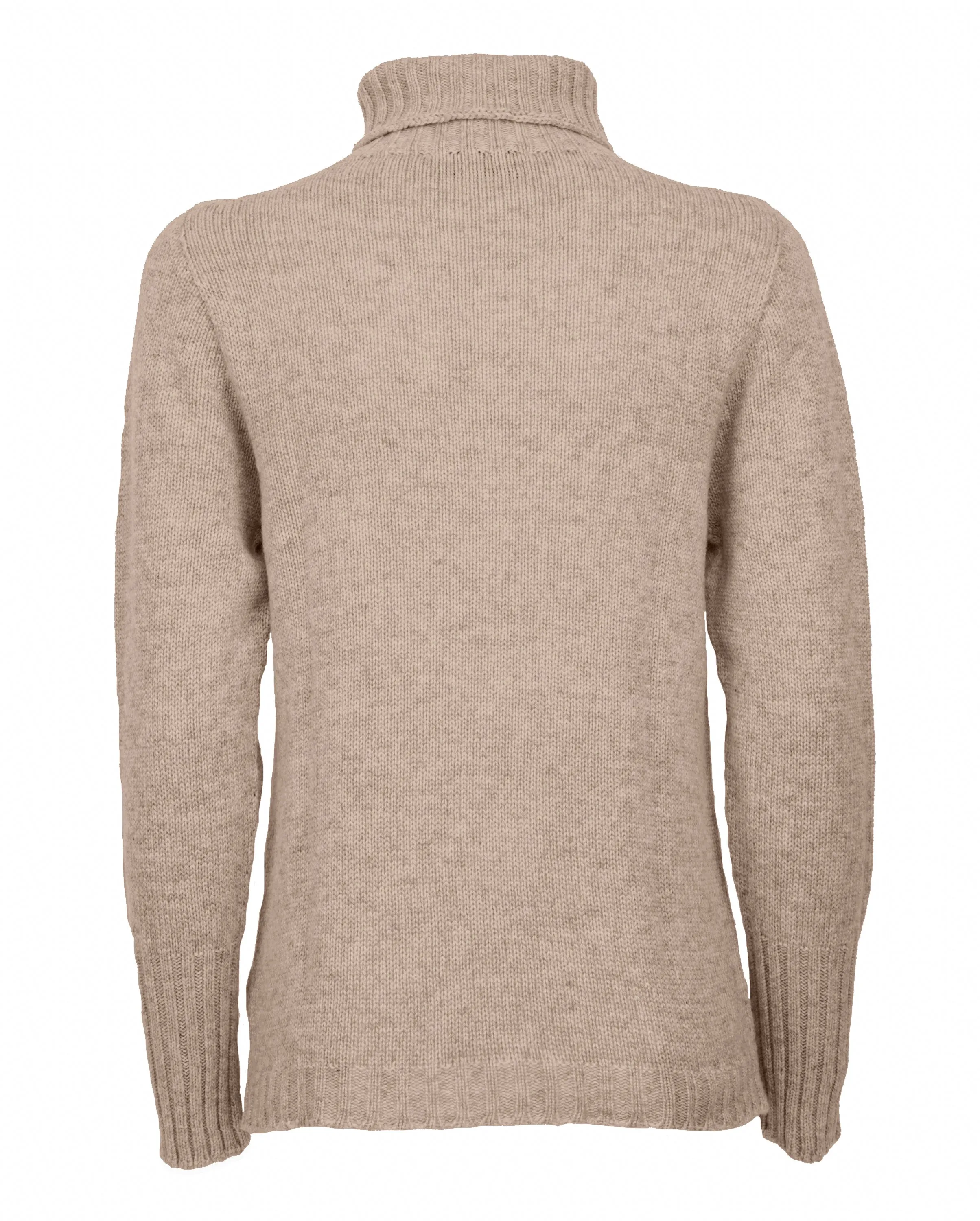 NEW FALL 24 - Women's Classic Cashmere Turtleneck Sweater Taupe