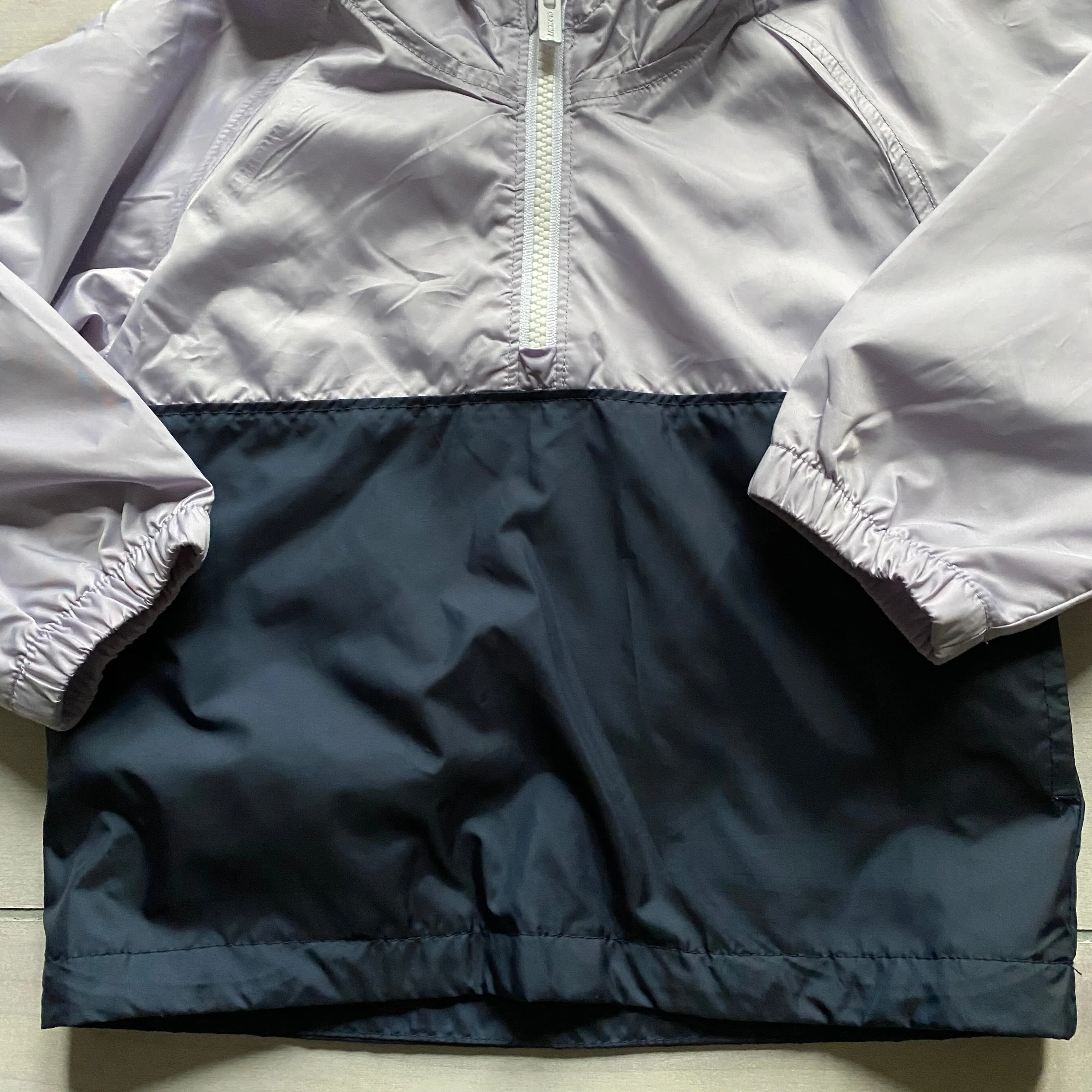 NEW Old Navy Purple Windbreaker 3/4 Zip Jacket