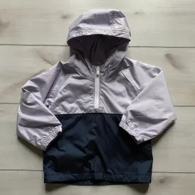 NEW Old Navy Purple Windbreaker 3/4 Zip Jacket