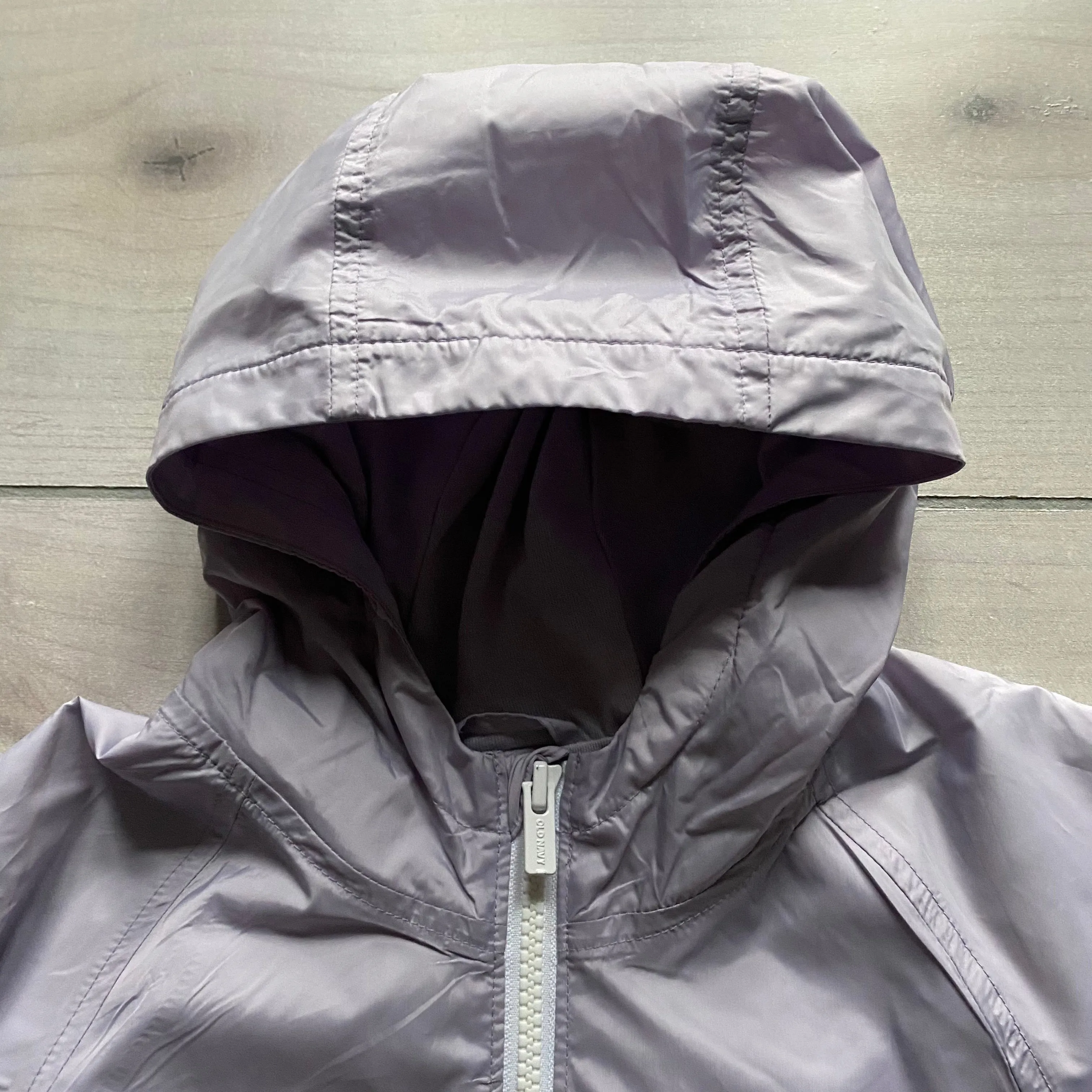 NEW Old Navy Purple Windbreaker 3/4 Zip Jacket