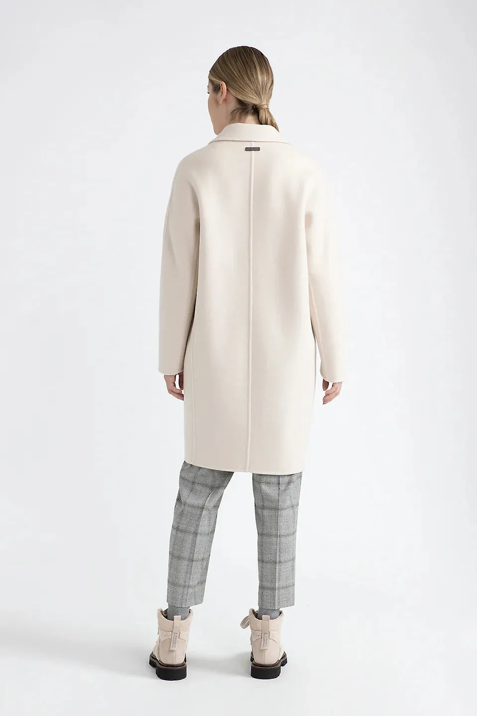 New Wool & Cashmere Coat - Barley