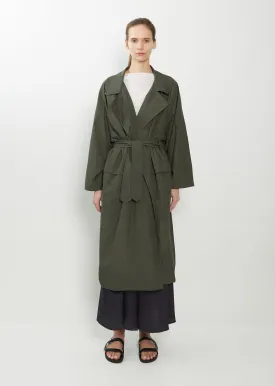 Oversized Poly Blend Trench Coat