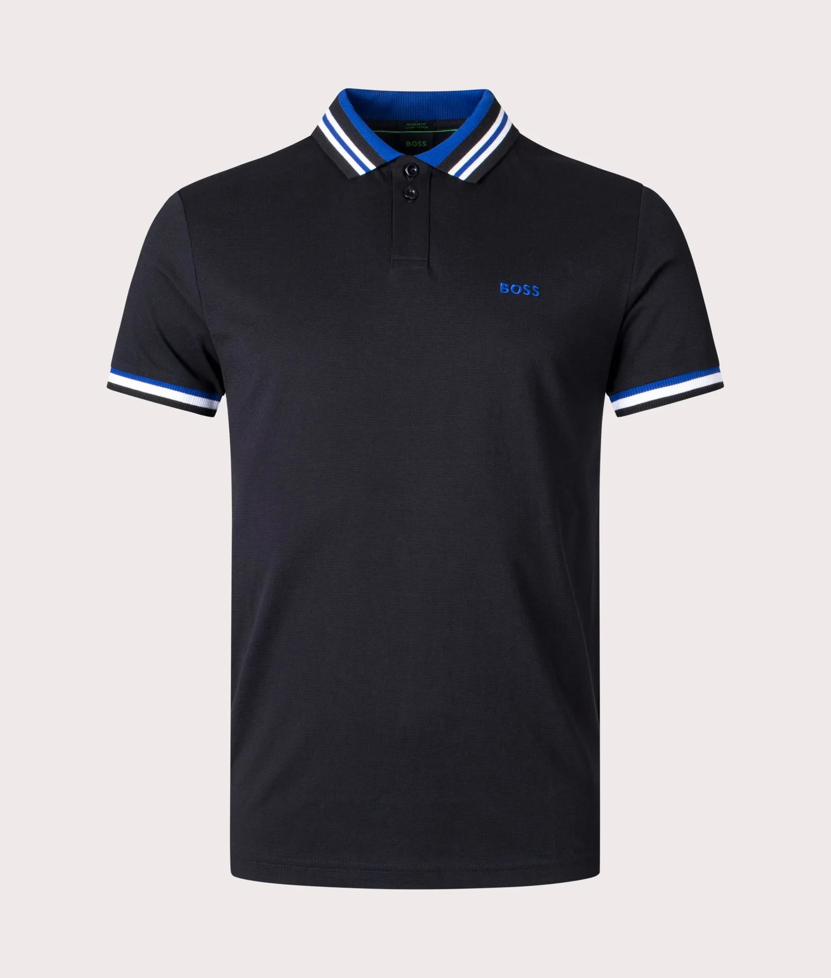 Paddy 2 Ribbed Striped Trims Polo Shirt