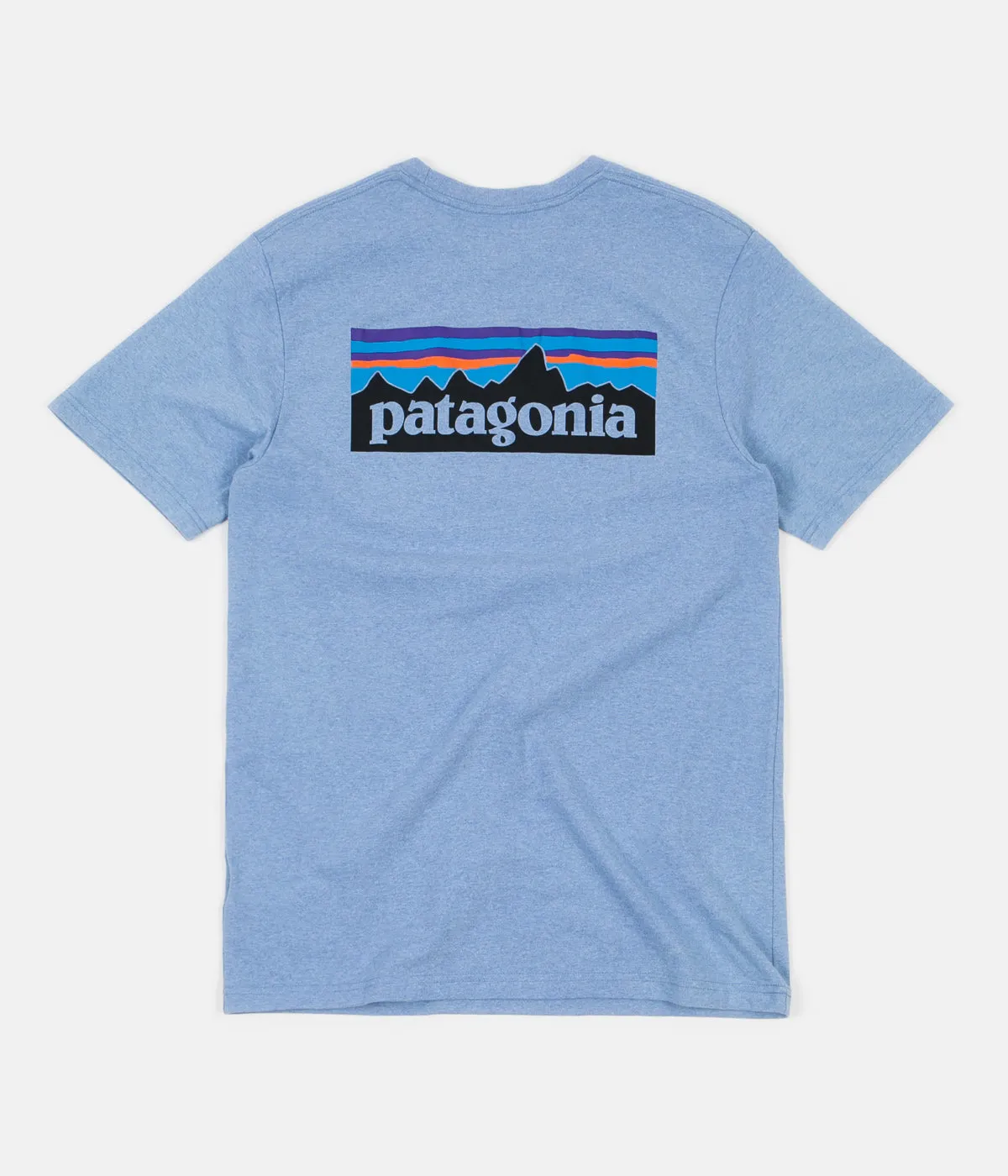 Patagonia P-6 Logo Responsibili-Tee Pocket T-Shirt - Railroad Blue