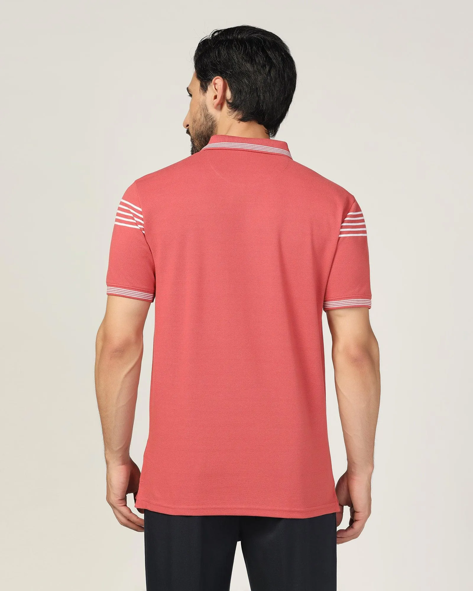 Polo Dusty Pink Stripe T-Shirt - Nala