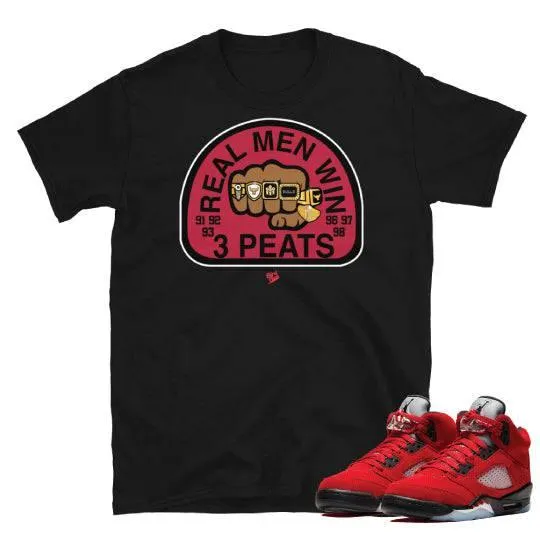 Retro 5 Raging Bull 3peat shirt